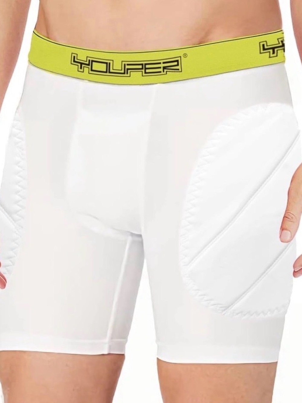 Boys Youth Padded Sliding Shorts with Cup Pocket for Baseball, Football - New
